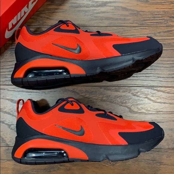 NIKE AIR MAX 200 Habanero Red/Oil Grey - Picture 14 of 16